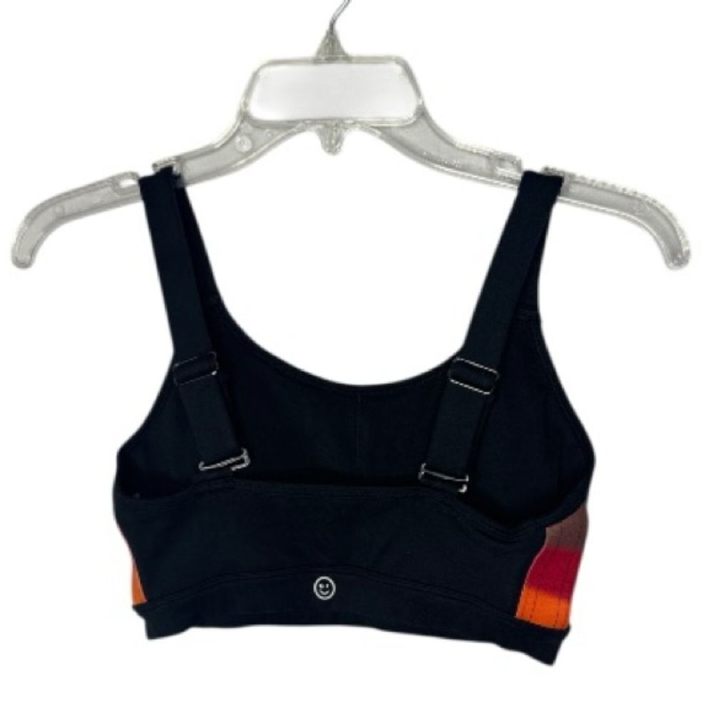 Gilly Hicks/Brandy Melville Black Sports Bra with Colorful Accent. Size Small.